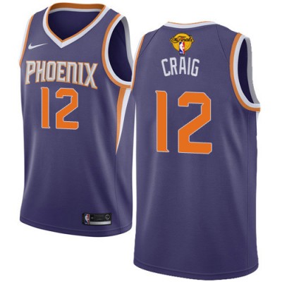 Nike Phoenix Suns #12 Torrey Craig Men's 2021 NBA Finals Bound Swingman Icon Edition Jersey Purple Men's